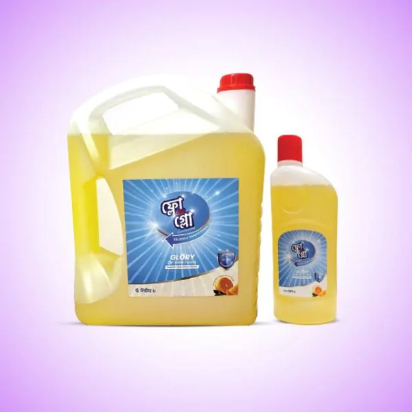 bottles of flo&glo floor cleaner